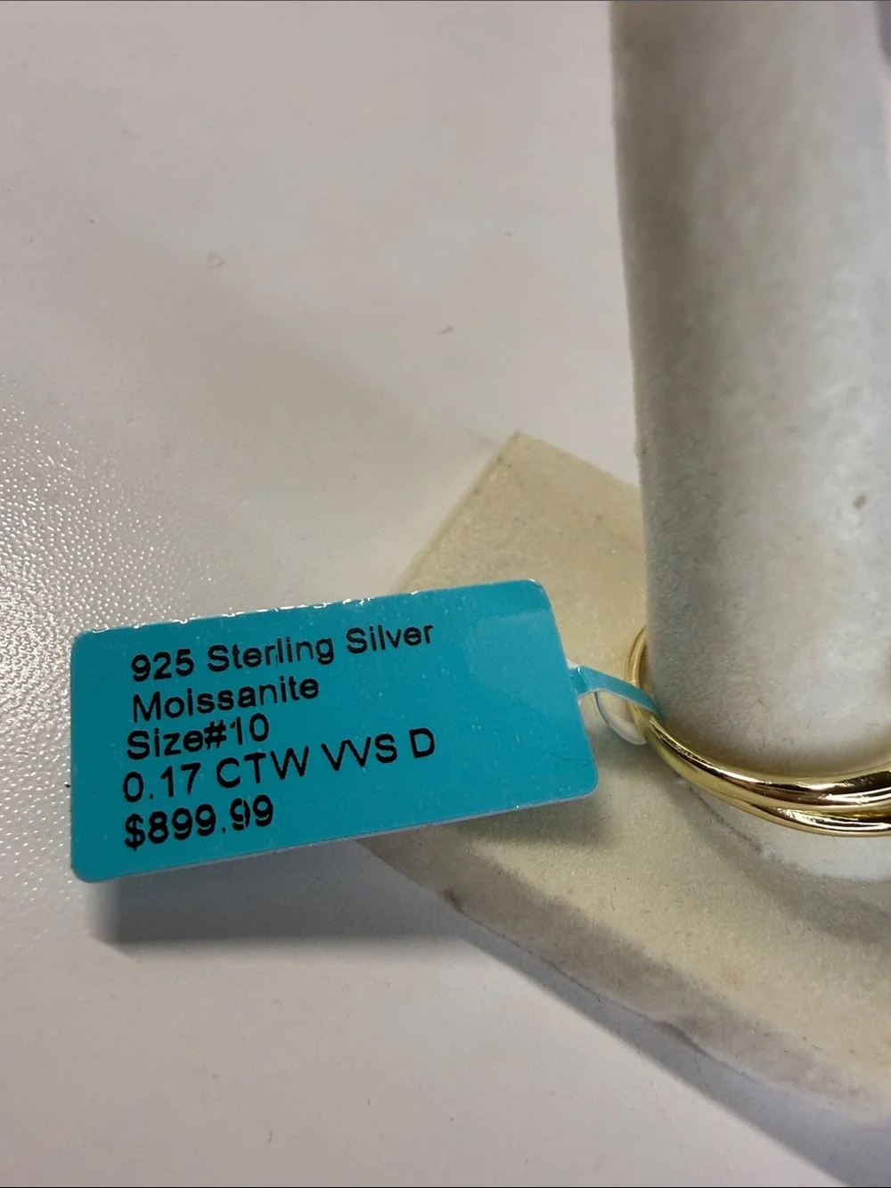 Gold Floral/clover Double-Head Ring with Moissanite Accents MSRP $899